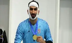 بیرانوند باید فکش را جراحی کند/ عکس

