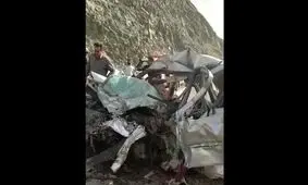 3 کشته در تصادف آمبولانس با پژو در جاده سنندج/ ویدئو