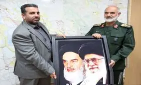دیدار مدیر کل ارتباطات و امور بین الملل شهرداری اهواز با سردار خادم سید الشهدا
