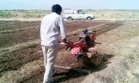 مصدومیت یک کارگر با دستگاه تیلر