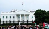 حصارکشی بی‌سابقه اطراف کاخ سفید به خاطر نگرانی از تظاهرات طرفداران فلسطین

