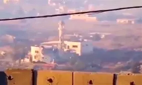 منفجر کردن مسجدی در جنوب لبنان توسط ارتش اسرائیل/ ویدئو

