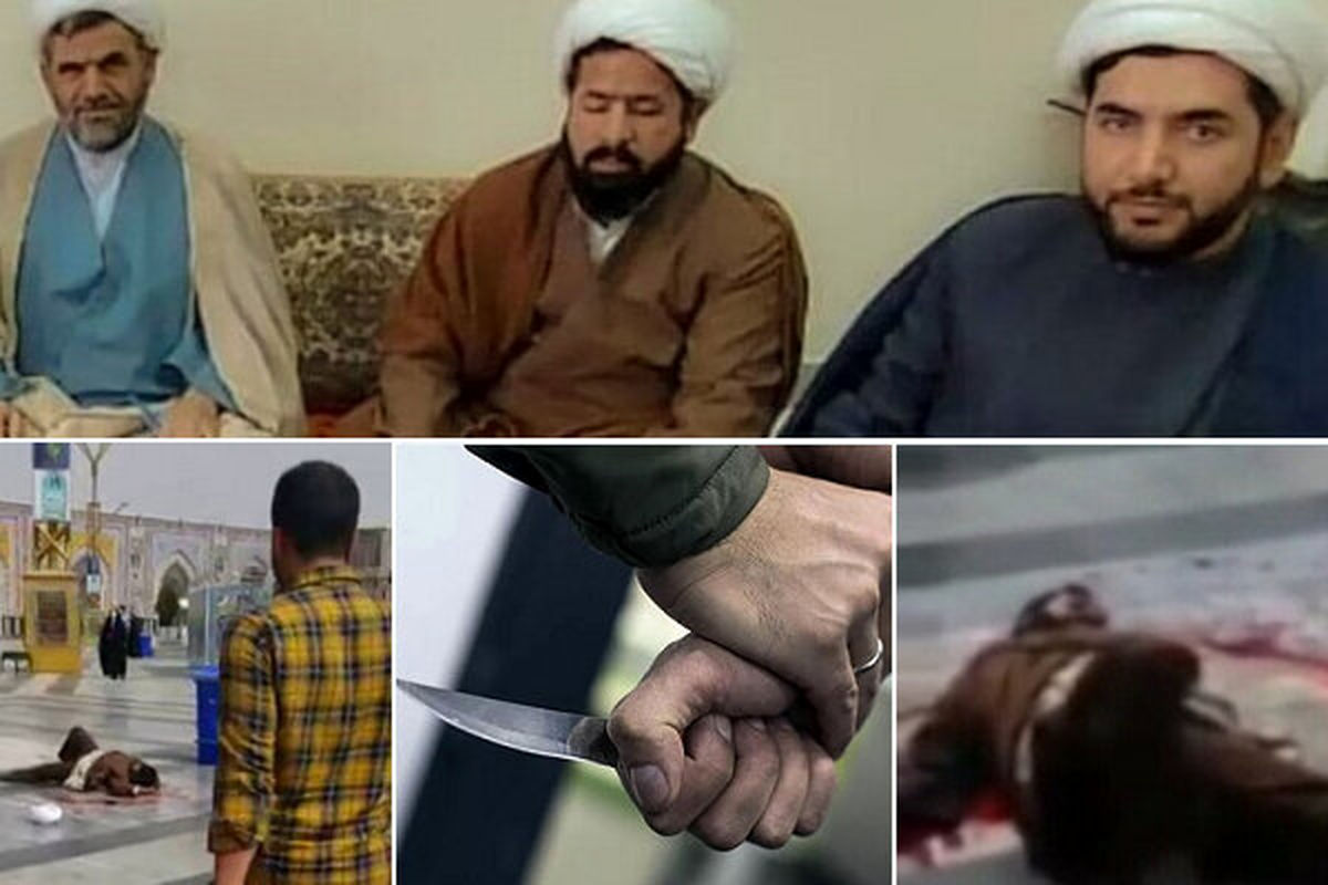 اولین ویدئوی مستند از لحظه حمله به 3 روحانی در حرم امام رضا(ع)
