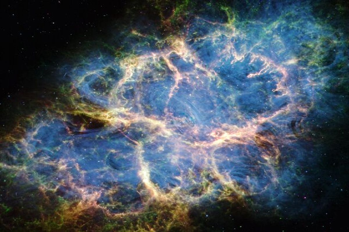 تلسکوپ فضایی جیمز وب اسرار خرچنگ کهکشانی را بر ملا می‌کند

