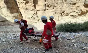 فوت مرد 55 ساله در سقوط از ارتفاعات بند نادری کلات
