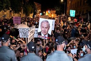 شنبه‌ های اعتراضی علیه نتانیاهو امشب هم برگزار شد