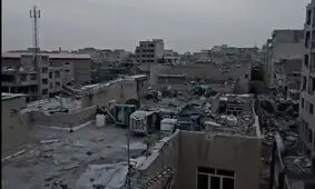 ویدئویی جدید از حجم تخریب ناشی از بمباران اسرائیلی- آمریکایی در محدوده رسالت تهران، ۱۸ اسفند ۱۴۰۴