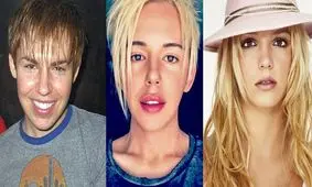 مرد جوان هوادار بریتنی اسپیرز ۱۰۰ هزار پوند خرج کرده تا شبیه او شود