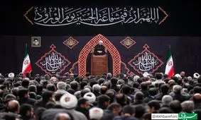 تصاویری از عزاداری شب هشتم محرم در حسینیه امام خمینی(ره)