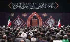 تصاویری از عزاداری شب هشتم محرم در حسینیه امام خمینی(ره)