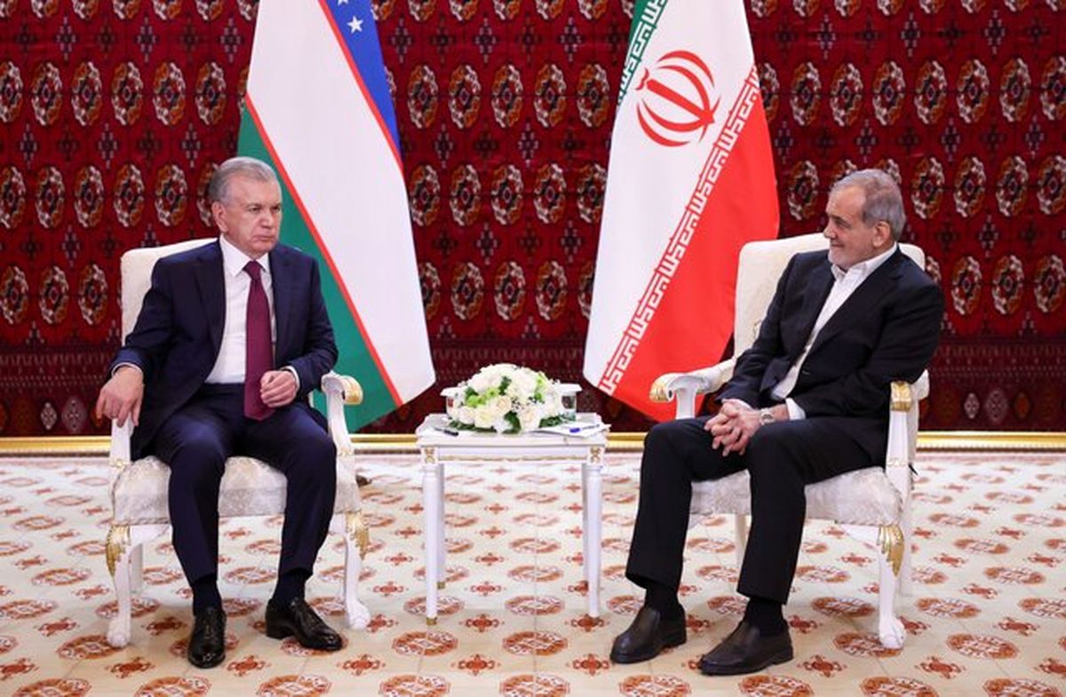 دیدار و گفتوگوی پزشکیان با رئیسجمهور ازبکستان