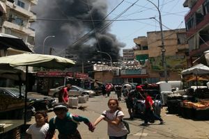 شنیده شدن صدای انفجار مهیب در بیروت/ ویدئو