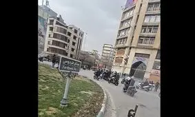 میدان فردوسی تهران بعد از حمله هوایی/ ویدئو