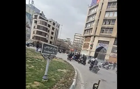 میدان فردوسی تهران بعد از حمله هوایی/ ویدئو