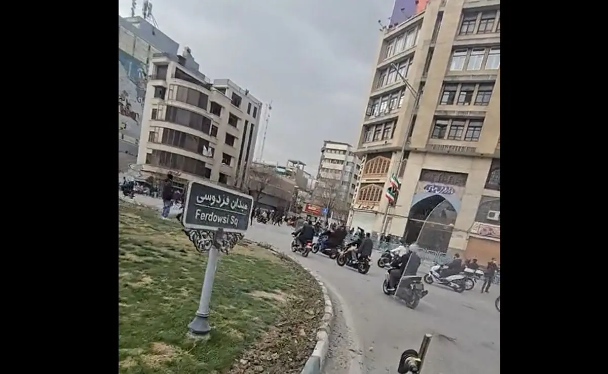 میدان فردوسی تهران بعد از حمله هوایی/ ویدئو