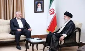 معرفی یحیی سنوار به رهبر انقلاب توسط اسماعیل هنیه/ آخرین مصاحبه سایت رهبری با رئیس دفتر سیاسی حماس ساعاتی پیش از شهادت/  ویدئو

