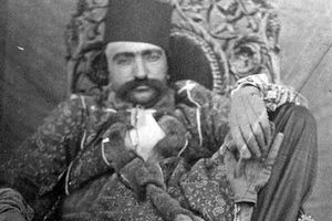 کاریکاتور ناصرالدین‌شاه در روزنامه انگلیسی