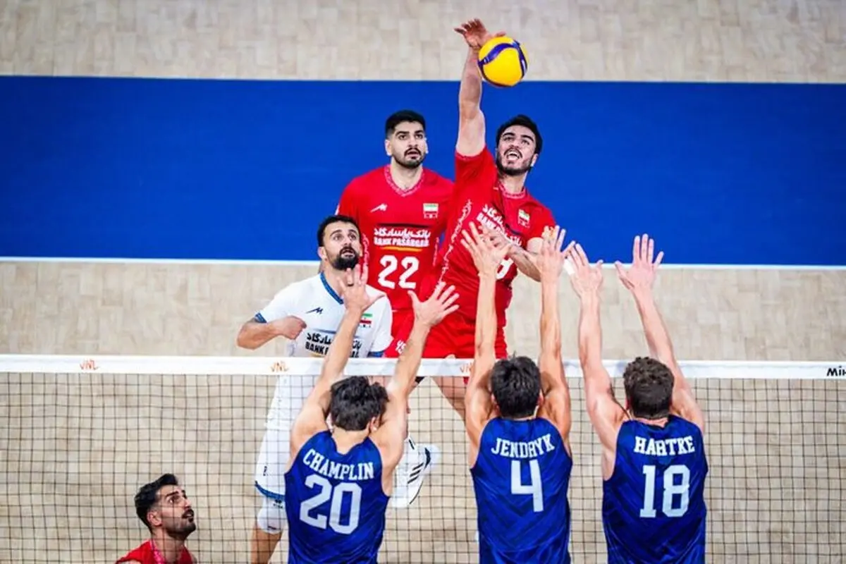 شکست تیم ملی والیبال برابر آمریکا