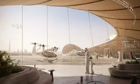 ورتی پورت؛ رونمایی از طرح پایانه تاکسی هوایی در دبی/ تصاویر