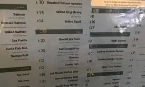 منوی دلاری در رستوران های لاکچری!