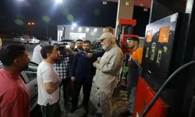 بازدید استاندار خوزستان از روند توزیع سوخت در اهواز / افزایش کارت‌های اضطراری سوخت در خوزستان نسبت به میانگین کشوری / گفتگوی بی‌واسطه دکتر موالی‌زاده با شهروندان