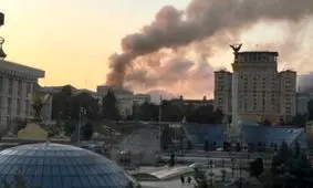 حمله پهپادی بی‌سابقه روسیه به پایتخت اوکراین/ عکس

