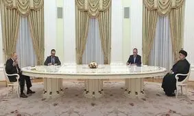ویدئویی از استقبال پوتین از رئیسی در کاخ کرملین