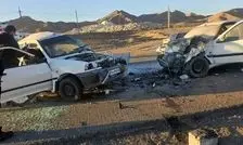 برخورد مرگبار پژو و پراید در محور بهاباد