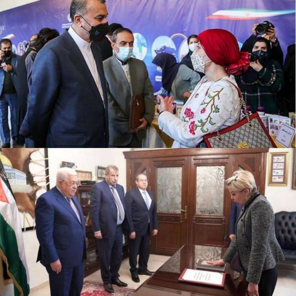 سفیر جدید بیحجاب فلسطین در ایران