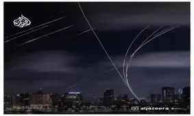 تصاویر خاص الجزیره از موشک سجیل در آسمان تل آویو/ تصاویر 