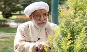 عکس قدیمی از جوانی احمد جنتی همراه با روحانی معروف