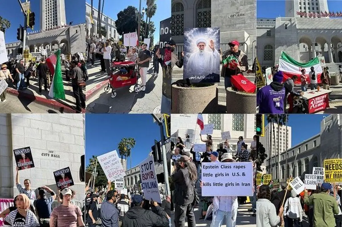 تجمع معترضان ضد جنگ در نیویورک و لندن علیه حملات به ایران و لبنان