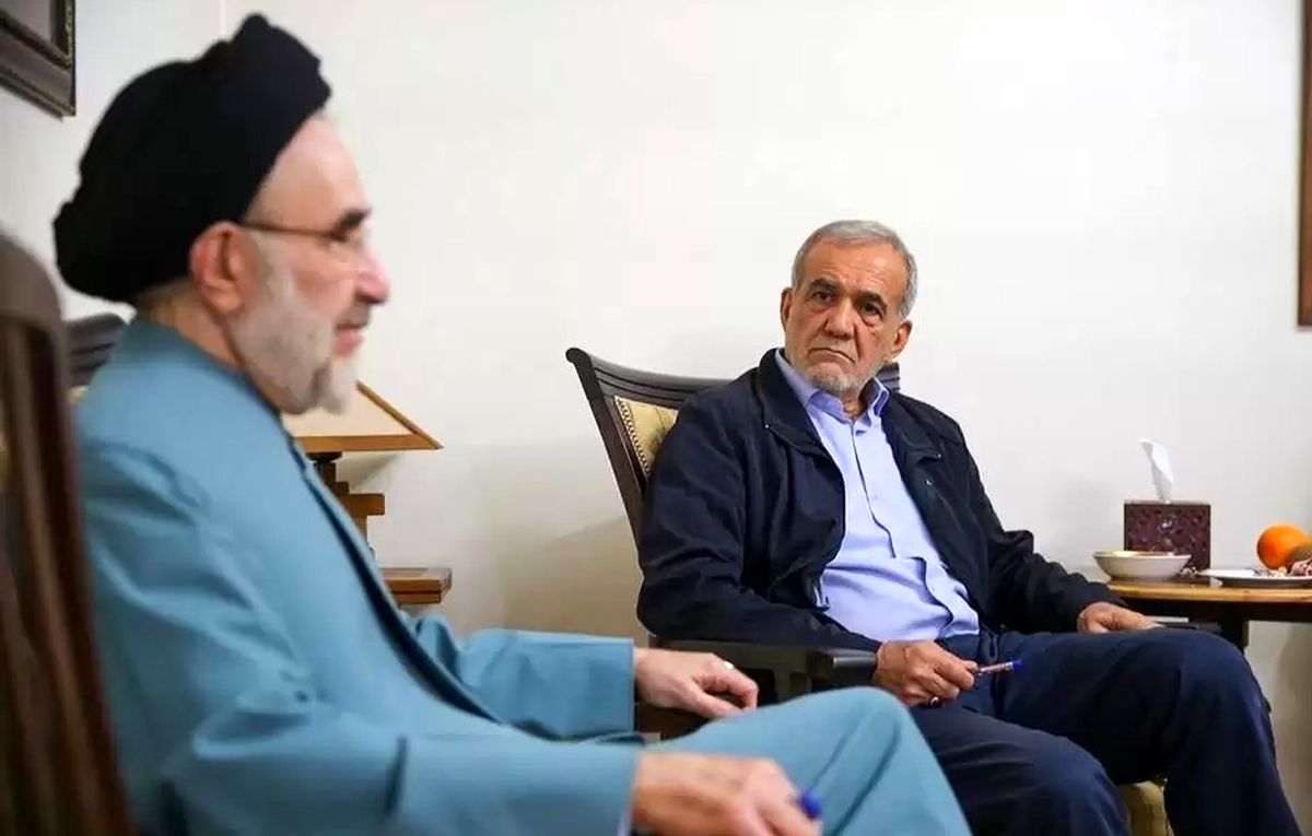 تشکر مسعود پزشکیان از سید محمد خاتمی/ ویدئو