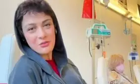 حاشیه فجر؛ مارال فرجاد از روی تخت بیمارستان به جشنواره فجر پیام داد