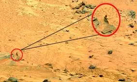 پدیدار شدن چهره‌های آشنا در مریخ/ انسانی که در سیاره سرخ نشسته‌ است