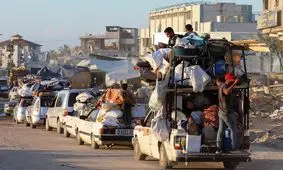 دستور ارتش اسرائیل برای تخلیه مناطق مرکزی رفح در جنوب غزه

