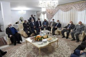 دیدار نوروزی حسن روحانی با وزرا و اعضای کابینه دولت یازدهم و دوازدهم/ عکس