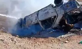 زنده زنده سوختن راننده خودرو 17 ساله در آتش/ ویدئو