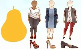 اندام گلابی شکل و لباس های مناسب آن