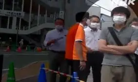 اولین تصاویر مظنون به قتل نخست‌وزیر سابق ژاپن/ ویدئو