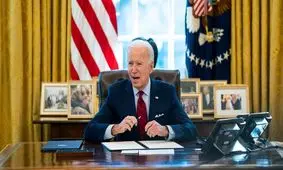 گاف جدید بایدن موجب تمسخرش شد/ ویدئو