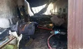 آتش سوزی هولناک چند مغازه در چهاردانگه