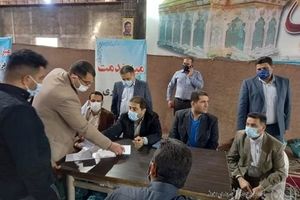 گزارش تصویری  برگزاری میز خدمت شهرداری و شورای اسلامی  شهر اهواز 