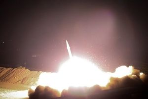 ویدئوی واضحتری از لحظه اصابت موشک‌های سپاه

