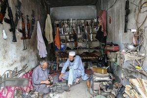 ساخت مسلسل و کلت در روستایی در پاکستان!/ تصاویر