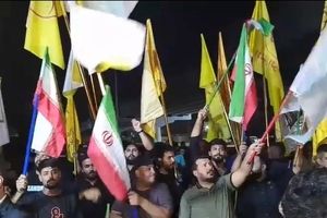  گروه‌های طرفدار ایران در عراق به خیابان‌ها آمدند/ ویدئو