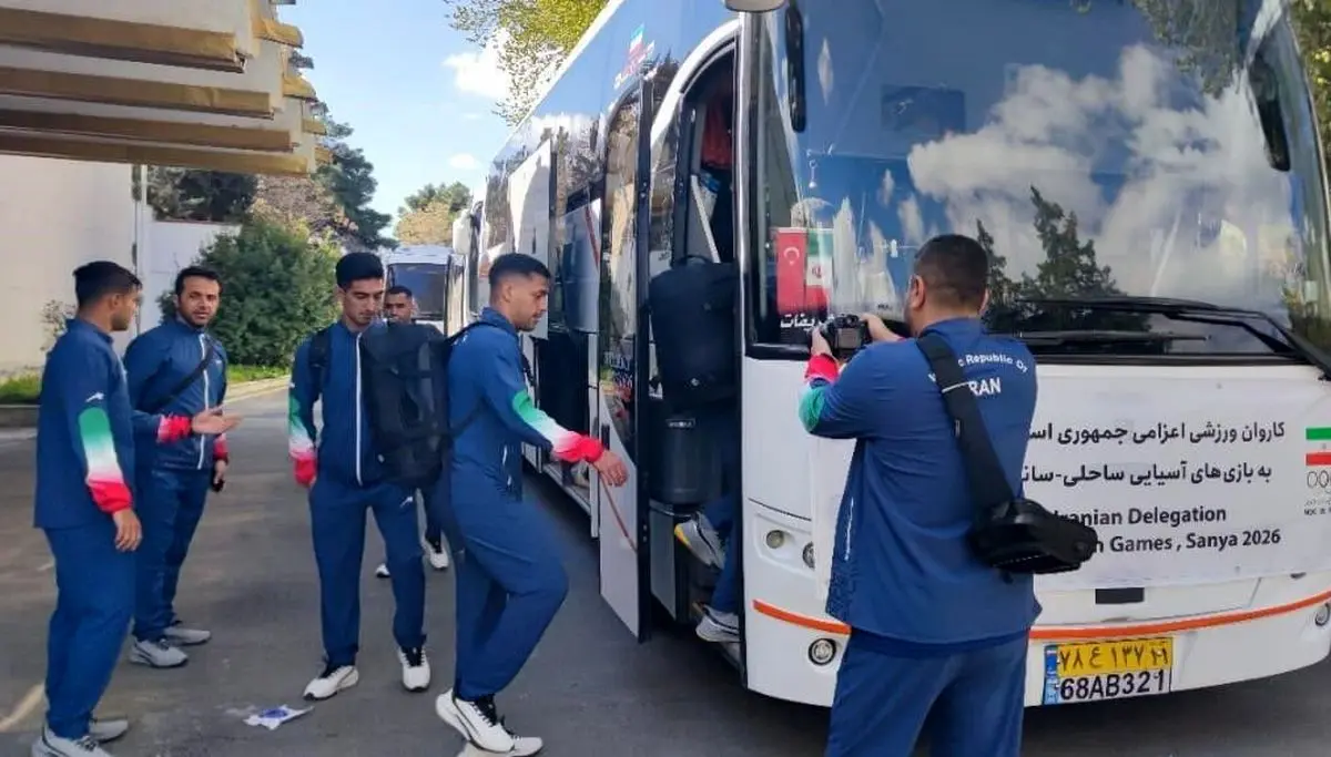 ورود کاروان دنا به دهکده بازی‌های ساحلی سانیا
