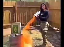 سوزاندن قرآن توسط نامزد انتخابات کنگره آمریکا/ والنتینا گومز: اسلام باید "یک بار برای همیشه" متوقف شود/ ویدئو