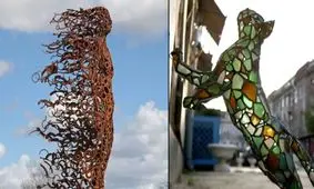 هنرهای خیابانی؛ شاهکارهای خلاقانه‌ای که با «مواد بازیافتی» ساخته شده‌اند 