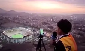 شهرت گزارشگری که از روی کوه بازی را گزارش کرد

